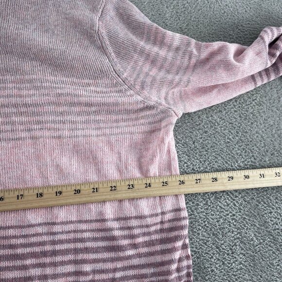 Ella Moss Womens Pink & Purple Gradient Stripe Sweater XXL Cotton Blend NWT 2047 - Picture 6 of 8